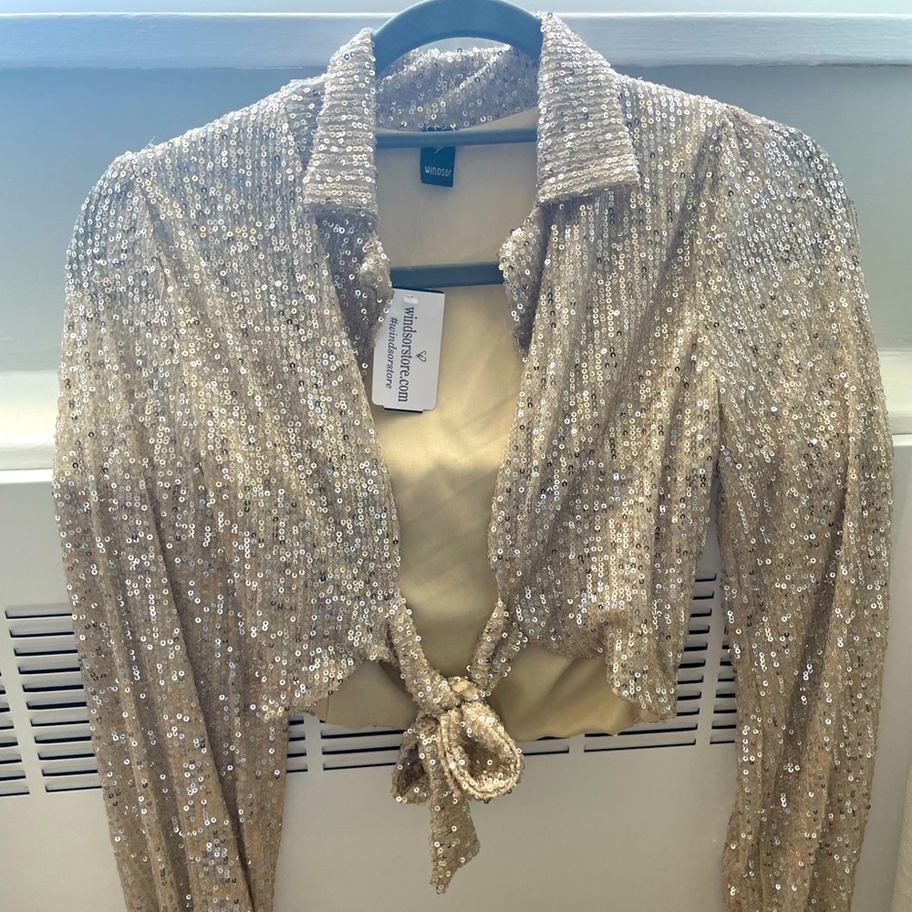 Windsor Sequin Cropped Jacket